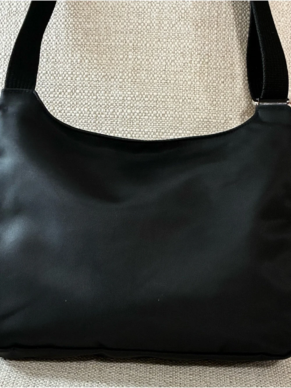 Longchamp Planetes black nylon and leather unisex crossbody & messenger bag